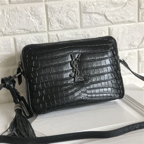 ysl bags croc|YSL crocodile crossbody bag.